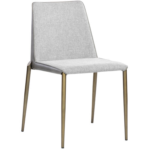 Renee Belfast Heather Grey / Bravo Metal Stackable Dining Chair, Set Of 2